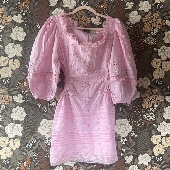 NWOT TULAROSA Genevieve Mini Dress in Peony Pink size small - Picture 4 of 10